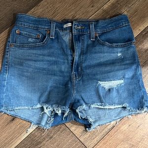 Levi denim shorts.